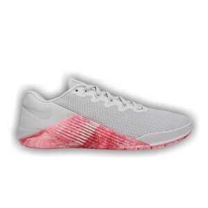 Nike Metcon 5 Pure Platinum Grey and Pink Training CrossFit Sneakers